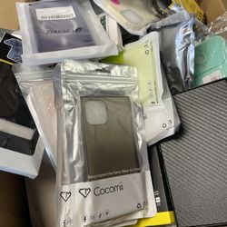 Box of Phone Cases & Accessories