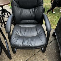 Leather chairs 
