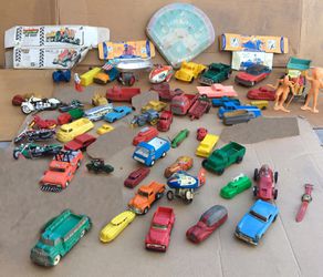COLLECTION of ANTIQUE TOYS Cars, Trucks, Motorcycles, Indians, Games