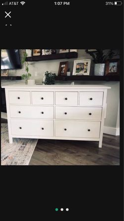 White IKEA Hemnes Dresser