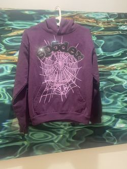 Spider Web Hoodie Purple