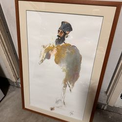 William Papas Signed Watercolor Sketch
