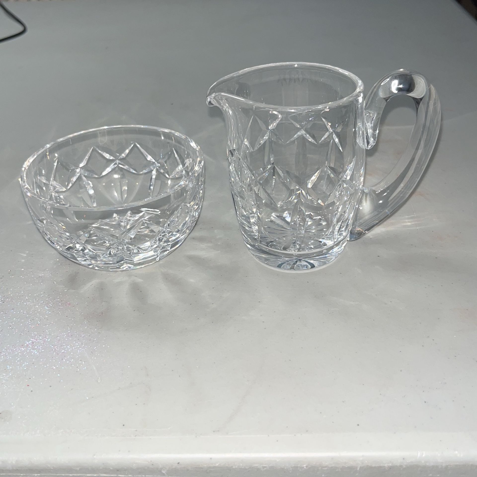 Waterford Crystal Creamer & Sugar Bowl