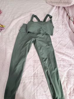Green Two-Piece Workout Set