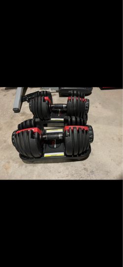 Bowflex SelectTech 552 Adjustable Dumbbells Pair – 5-52.5 lbs – Excellent Condition