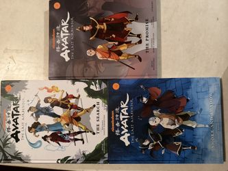 3 Large Hardcover Avatar Last Air bender Books 
