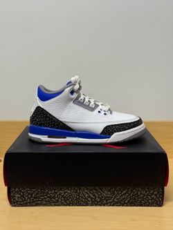 Jordan 3 GS Racer Blue Size 6.5Y (8W)