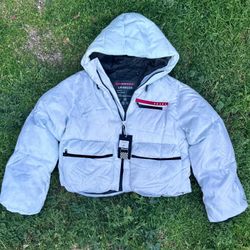 Prada Puffer Jacket | Womens Crop Top