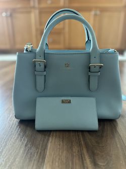 Kate Spade robins egg blue satchel