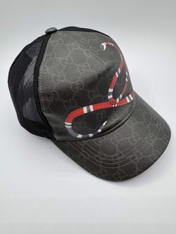 Black GG Snake Tucker Hat
