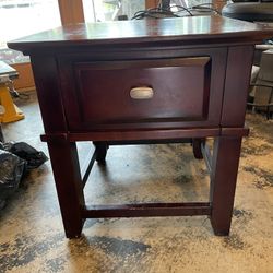 24” Cherry Wood End Table 