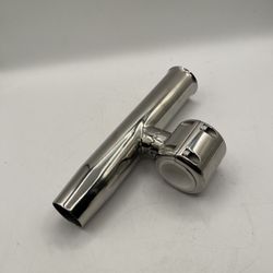 1.5" Rail Clamp on Fishing Rod Holder, Heavy Duty Stainless Steel 