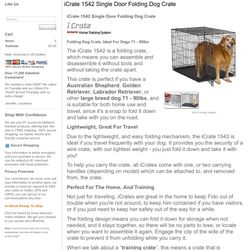 Midwest Homes For Pets I Crate Large Dog kennel 1542