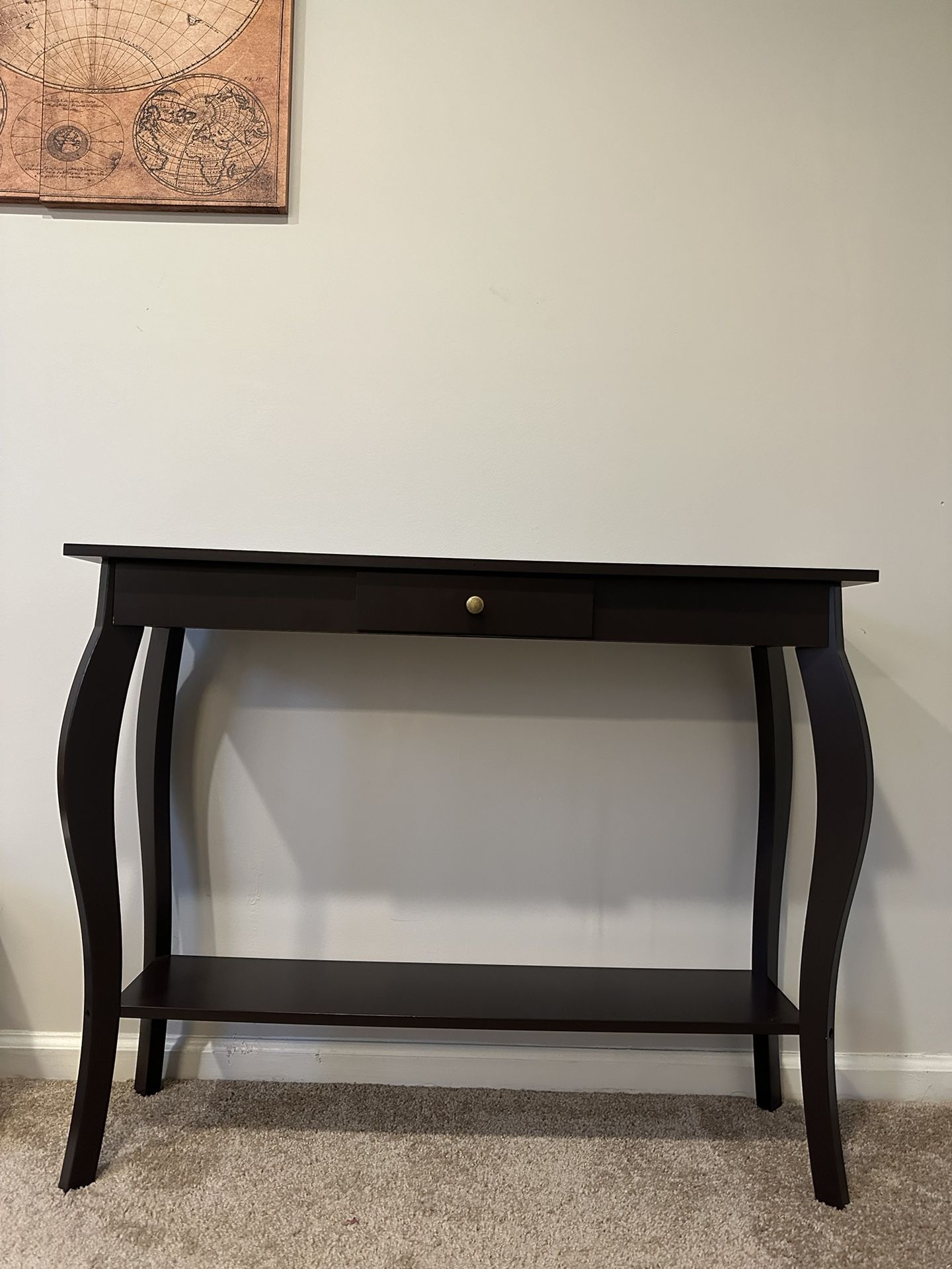 Narrow Console Table with Drawer