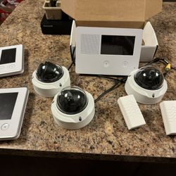 Dahua technologies, 4 camera security system, digital video recorder, with video