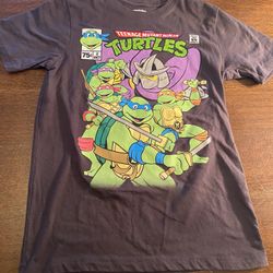 Kids Youth Boys Teenage Mutant Ninja Turtles T shirt Size Large 10/12 Nickelodeon 