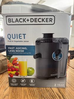 Black+Decker Quiet Fruit & Vegetable Juicer JE2500B