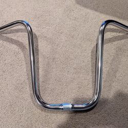NEW CHROME STINGRAY KRATE STYLE U BICYCLE HANDLEBARS, 13" RISE