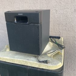 SONY Subwoofer W Plug And Built In Amplifier 