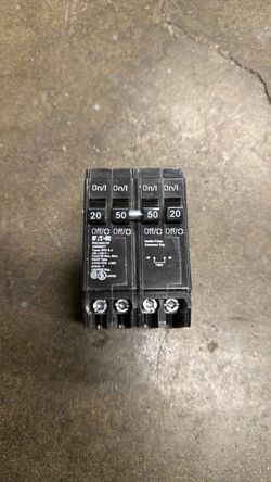 Eaton breaker 50A and 20A combo BQC(contact info removed)