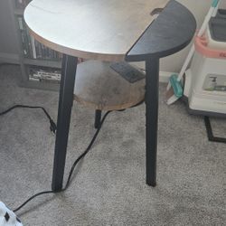 End Table With Charging Station 