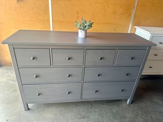 Gray Hemnes ikea dresser