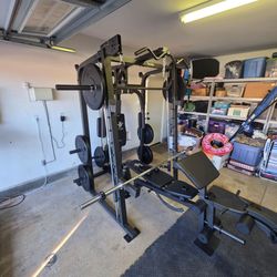 Smith Machine 2001 | Multi-Use Adj Bench | Gym Equipment | Fitness | Squat Rack | Excercise |🔴WEIGHTS AND BARBELL SOLD SEPARATELY 🔴 FREE DELIVERY 🚚