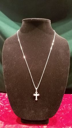 Silver chain and pendant