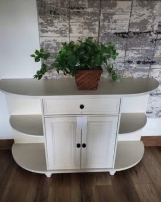 Off White Sideboard/ Buffet Or Use For Coffee Bar (New)