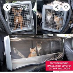 Cat/Small Dog Travel Kennel-XL Full Backseat Size