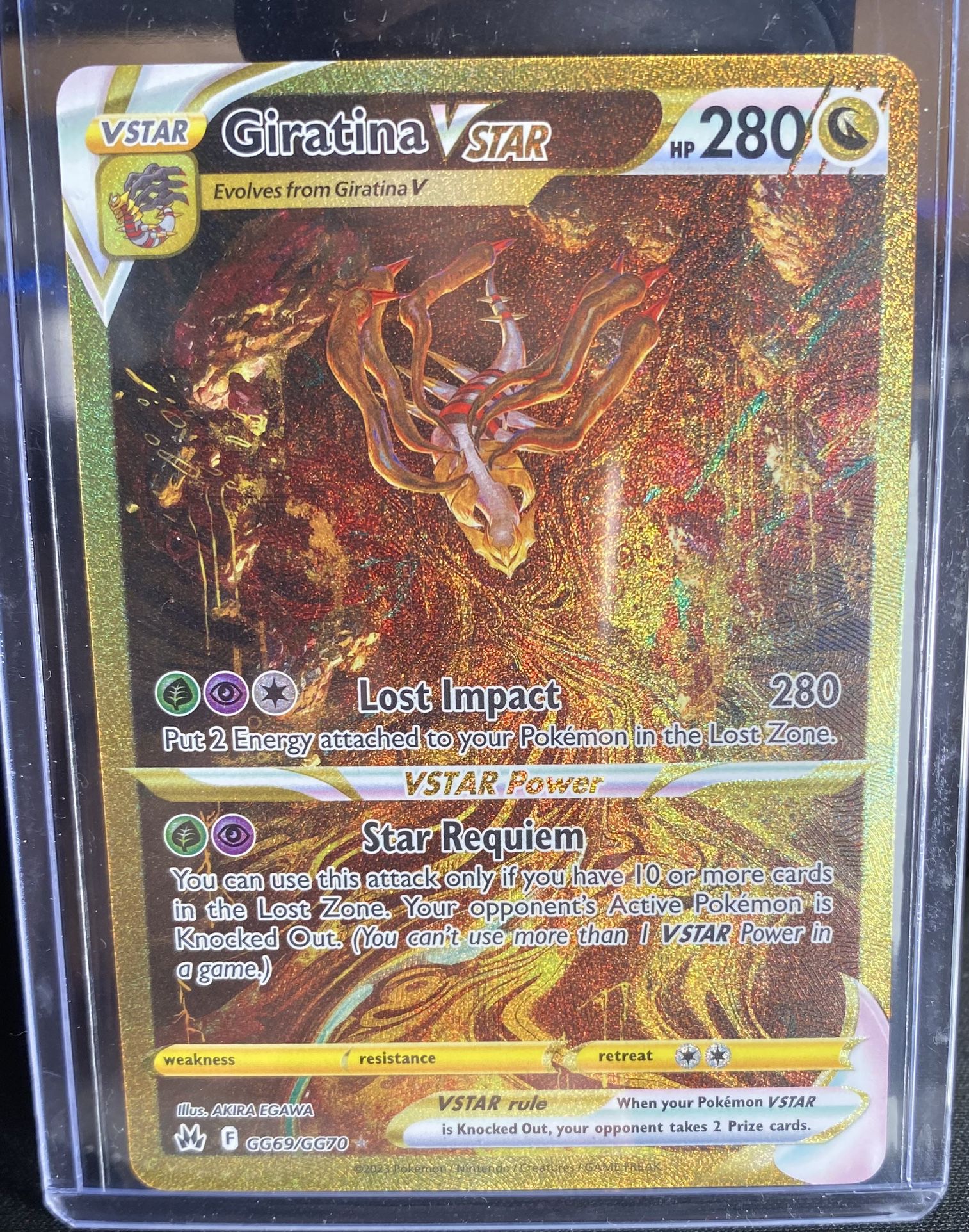 Giratina Vstar GG69/GG70 Gold Crown Zenith Pokemon Card