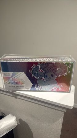Sealed Prismatic Evolutions Super Premium Collection with Magnetic Acrylic Case