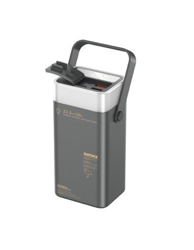 Lekzai 22.5W+20W Fast Charging Power Bank 40000mAh Black Camping light LED light 