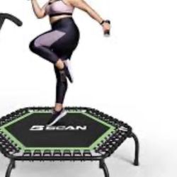 BCAN 48" Foldable Mini Trampoline Max Load 440lbs,