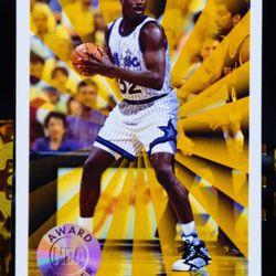 Shaquille O'Neal 93-94 Rookie Of The Year SkyBox Card #231 Mint Gradable Condition 