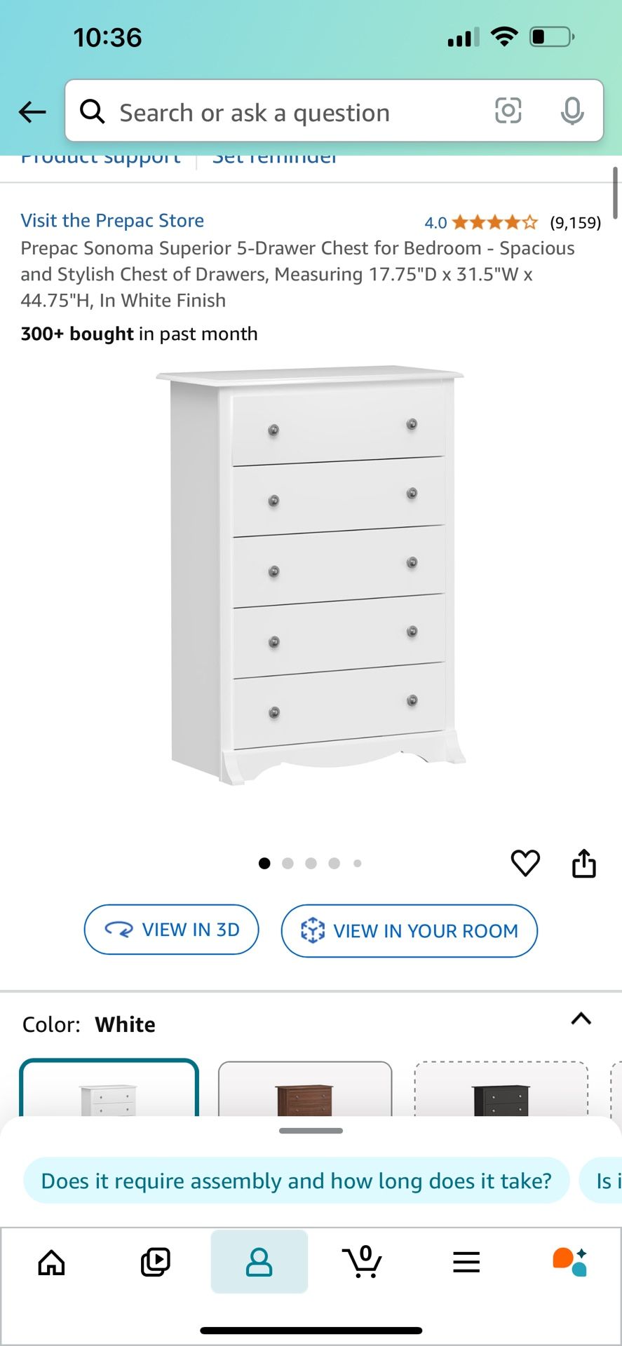 White Dresser