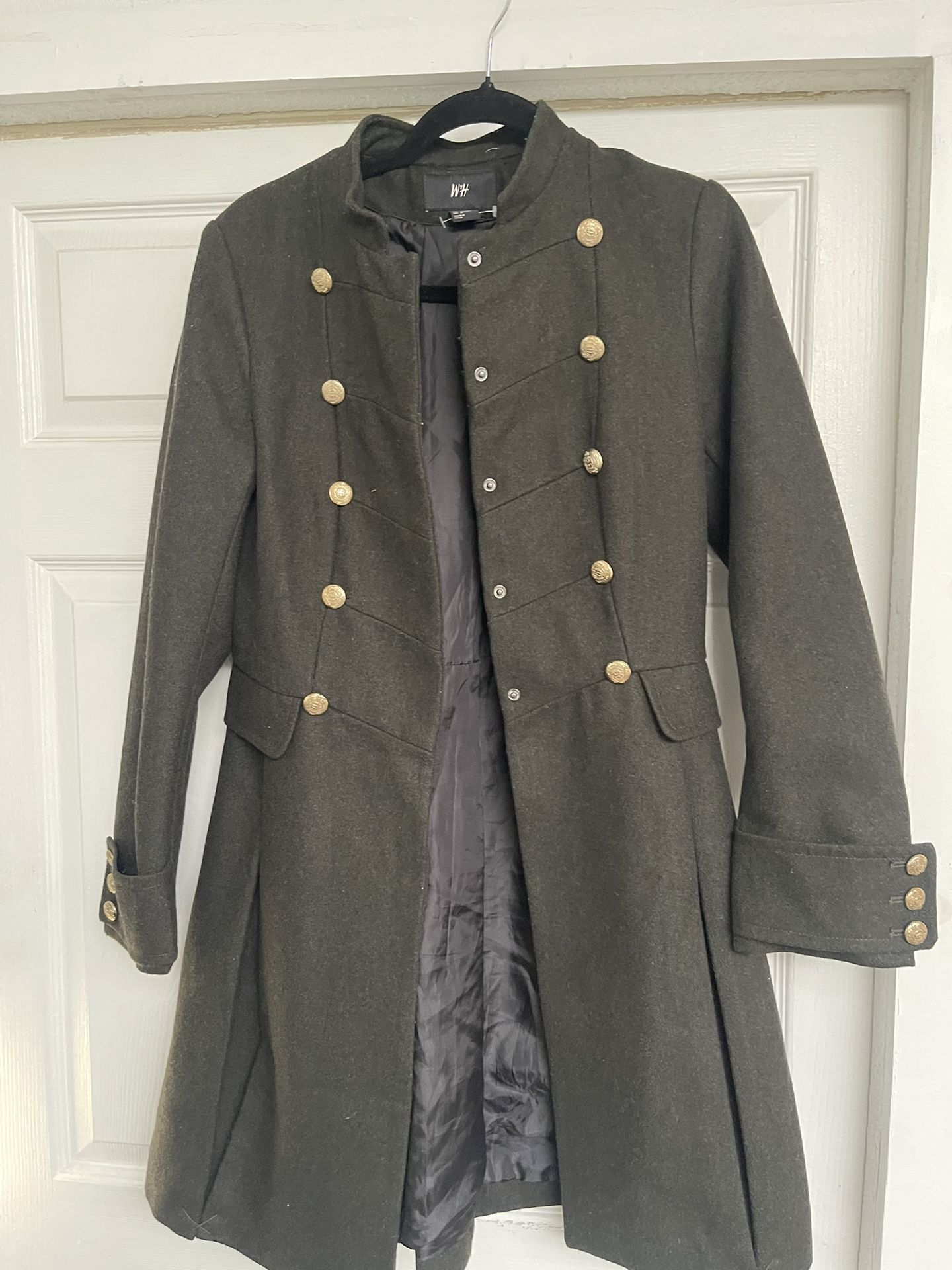 H&M Wool Army Fitted Jacket 