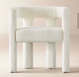 CB2 Boucle Kitchen Dining Chair