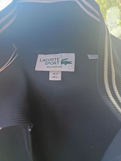 Lacoste Sport Relaxed Fit Track Jacket Size L