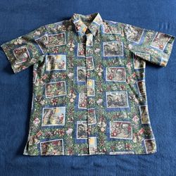 Reyn Spooner 2015 Mele Kalikimaka Christmas Hawaiian Shirt Large (Limited Issue)