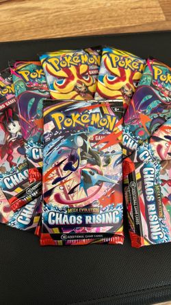 Chaos Rising packs pokemom cards sealed