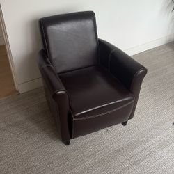 Brown leather chair