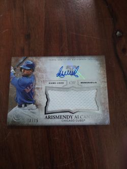 2015 Topps Triple Threads - Unity Autographed Jumbo Relics Arismendy...