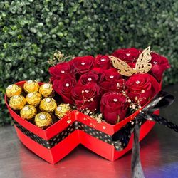 Valentines Heart Arrangements 