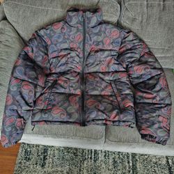 Staple Puffer Jacket Paisley Mens Large