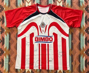 Vintage 2006/2007 Home Jersey Omar Bravo #9 with Signatures Men’s Medium/Large