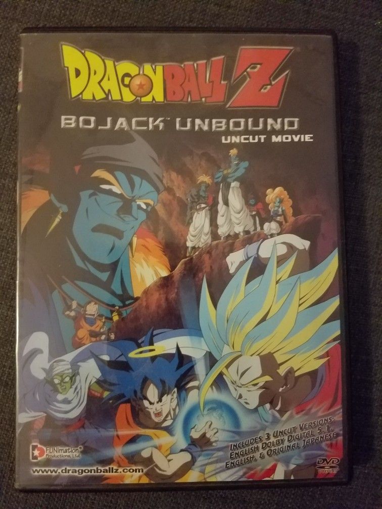 Dragonball Z Bojack Unbound Uncut Movie Dvd