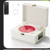 Leather  Music Box Rechargeable Cd Player 