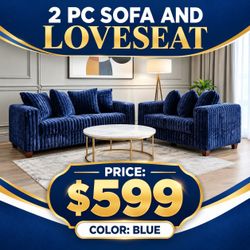2 Pc Sofa and Loveseat