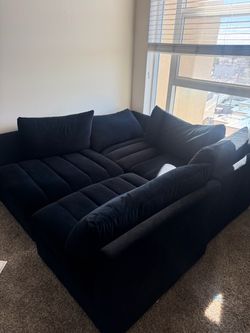 4 Piece Black Sectional